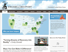 Tablet Screenshot of dreamsofrecovery.org